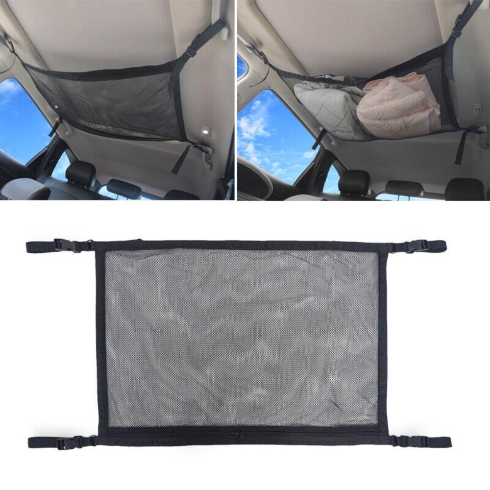 Net Car Roof Bag Auto Mesh Storage Bag Car Roof Cargo Net Mesh Car Ceiling Storage Net Campervan