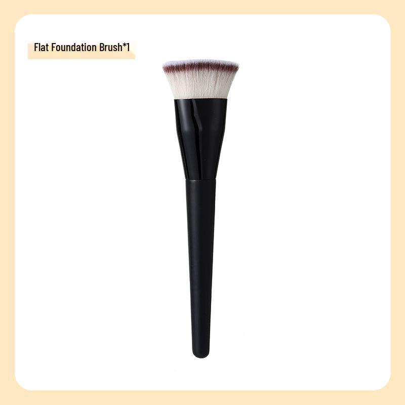 Schlanker & Breiter Zungenförmiger Foundationpinsel - Nahtloser Concealer, Keine Puderaufnahme, Flache Weiche Borsten