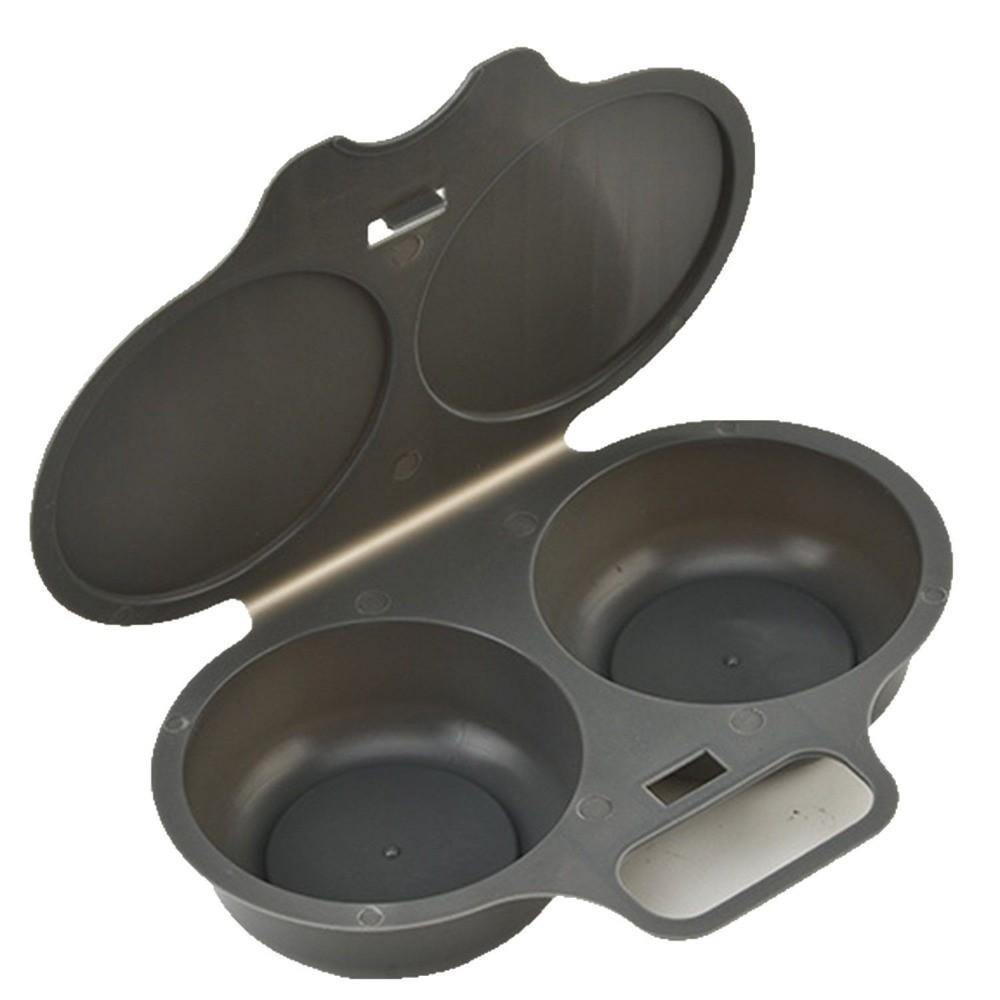 Double Cup Microwave Egg Cooker Non-Stick Steamed Egg Box Modern Egg Steamer  Kitchen Gadgets