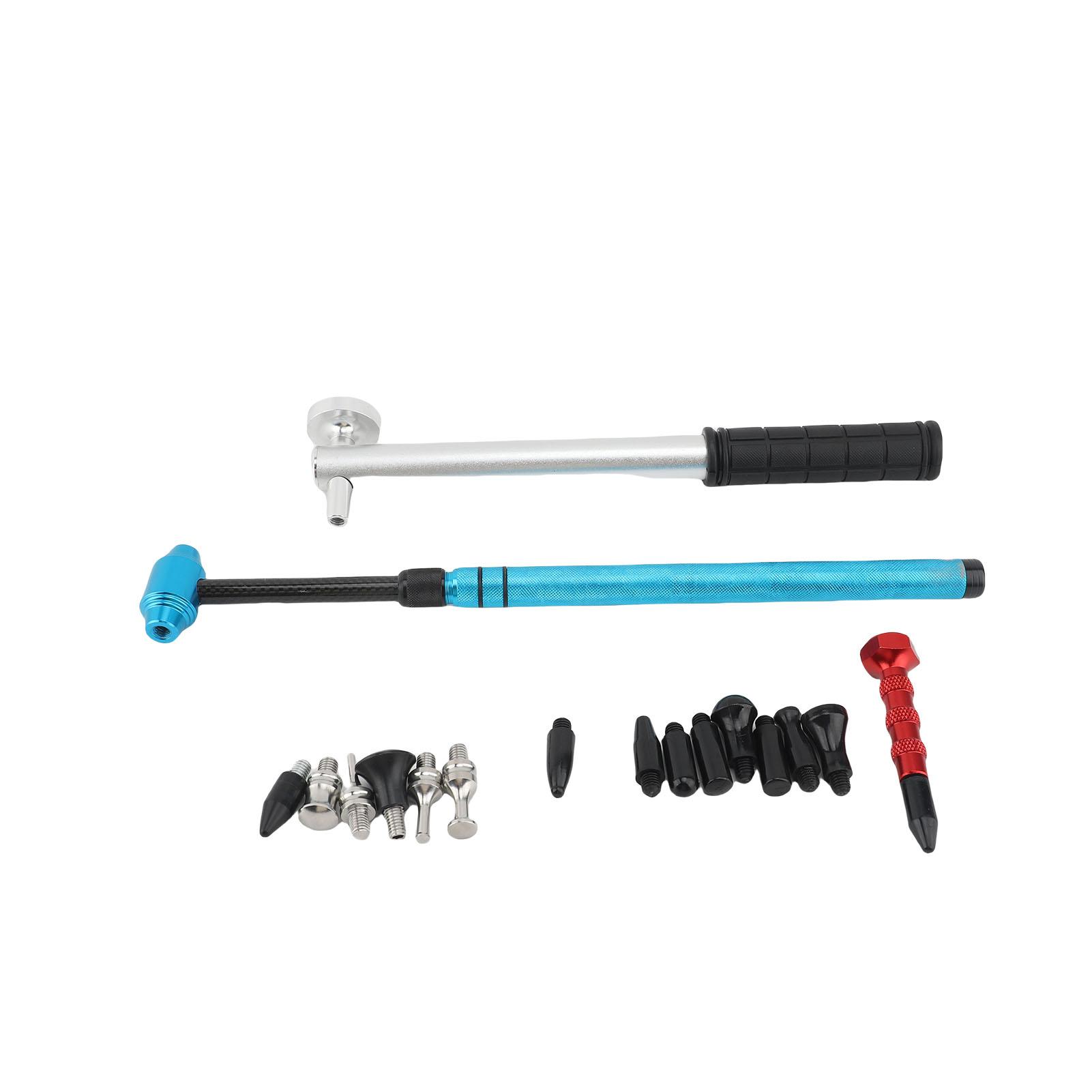 

Car Dent Repair Tools Aluminum Alloy Telescopic Hammer Set with Replacement Hammer Heads for Auto Body Dings Damage Removal