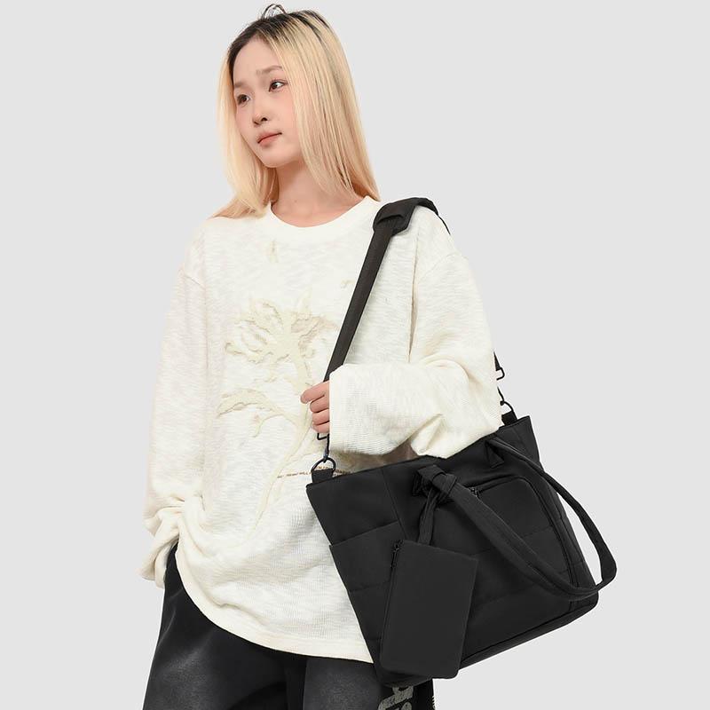 Neue Tragetasche mit großem Fassungsvermögen, vielseitige Handtasche für Damen, Pendeltasche, Umhängetasche, mehrere Fächer, Wickeltasche