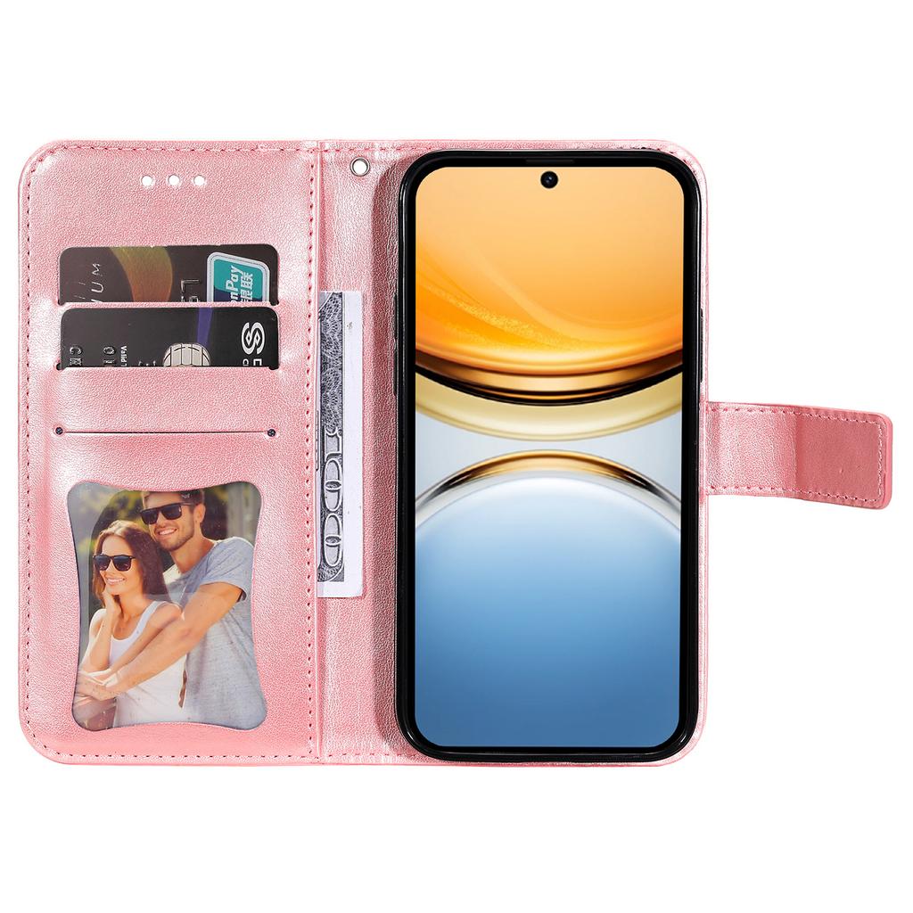 For Vivo Y300 Pro 5G Case Floral Pattern PU Leather Wallet Stand Phone Cover