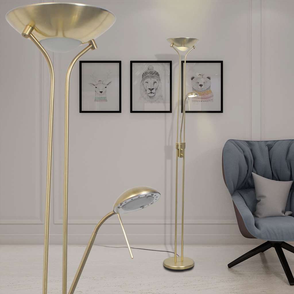 vidaXL Stehleuchte Dimmbar LED 23 W gold