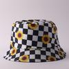 Digital printing small edge bucket hat spring and summer double-sided can wear outdoor sunshade basin hat spot