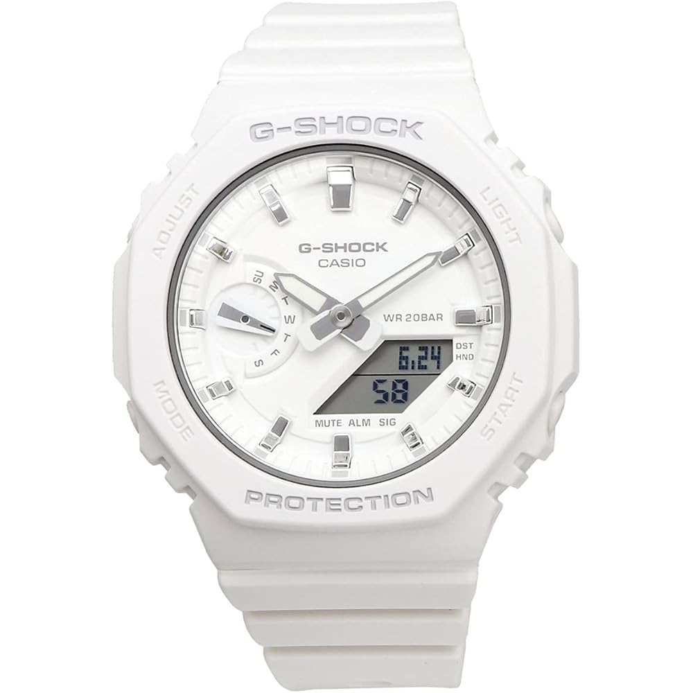 Casio G-Shock GMA-S2100-7A Octagon Design Men's Women's Matte White Watch
