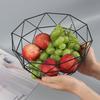 Fruit Bowl Washing Fruit Hollow Drain Basket Iron Fruit Basket Living Room Coffee Table Net Red Fruit Plate Snack Storage Basket