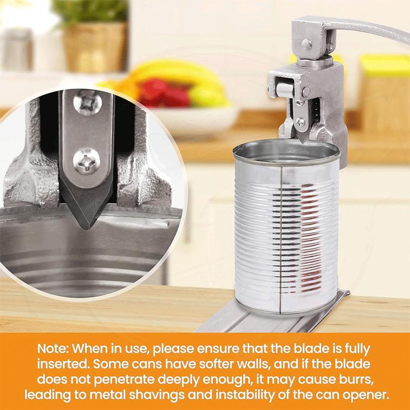 Cast Steel Commercial Can Opener 47cm Industrial Table Mount Bottle Tin Opener Heavy-Duty Manual Canned Fruit Bottle Opener