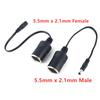 12V Female Car Cigarette Lighter Socket Plug Connector Charger Cable Adapter DC 5.5*2.1mm 5A  Amper UPS Battery Backup Connector
