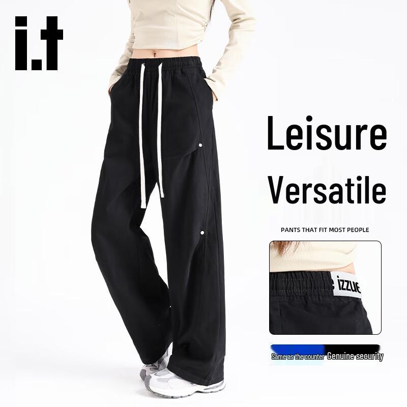 Izzue Women's Cotton Straight-Leg Cargo Pants