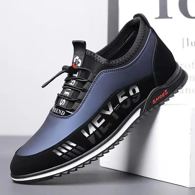 

Men Fashion Leather Casual Shoes Mens Outdoor Sneakers Walking Shoes Anti-skid Men s Business Driving Loafers 39