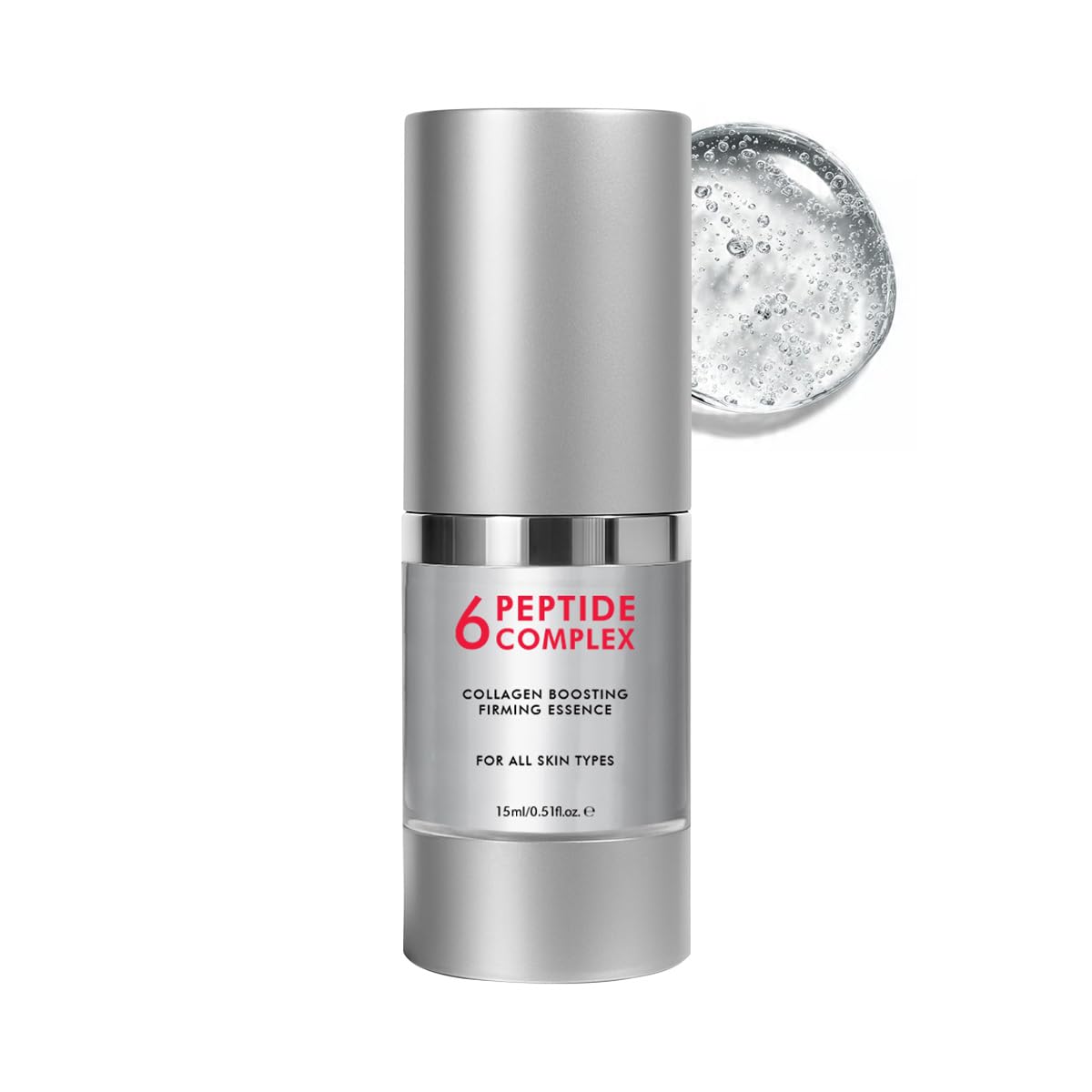 Conscious Chemist® 6 Peptide Serum for Face | 15ml | Complex Collagen Boosting Firming Essence for Face, Niacinamide & Hyaluronic Face Serum, Reduce