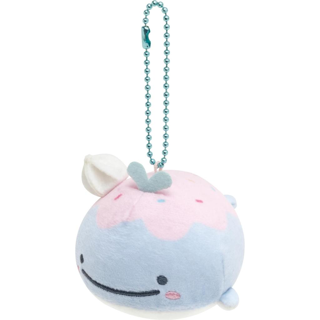 San-X Jinbei-san Round Hanging Plush Toy, Lost Whale MO56201