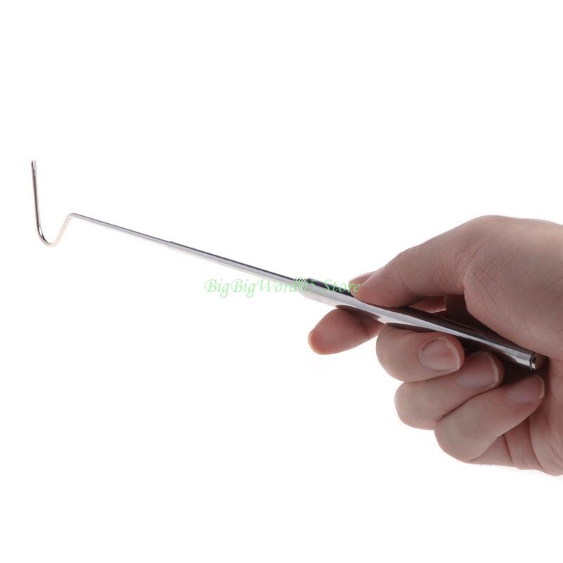 24TE Adjustable Snake Hook Stainless Steel Hook Telescopic Snake Hook Catcher Retractable Hook Tools
