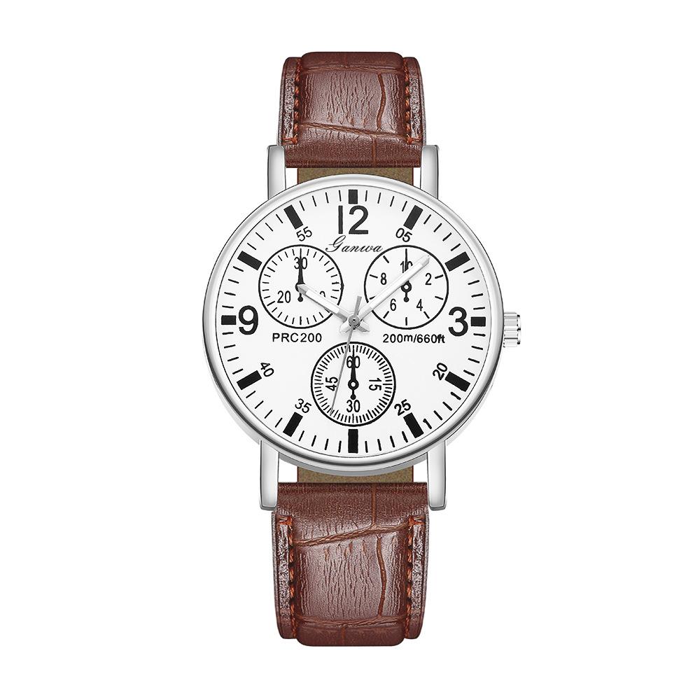 Men's watch, civil service exam watch quartz watch belt watch men
