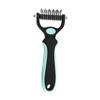 Pet Deshedding Brush Double-Sided Undercoat Rake for Dogs Cats Extra Wide Pet Shedding And Dematting Comb for Grooming
