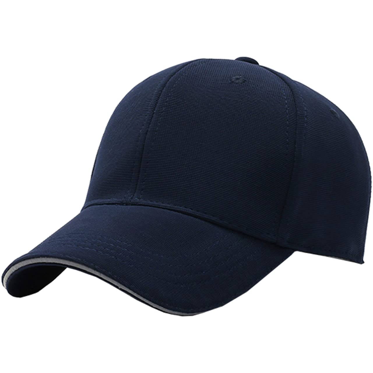 

Plain hat with for men and CA499 [White Fang] brim, simple, stylish, fashionable, women, (navy)