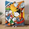 1 pezzo, Coperta Plaid Famiglia di Anatre Morbida e Accogliente per Arredamento Casa, Divano, Letto, Viaggio, Campeggio