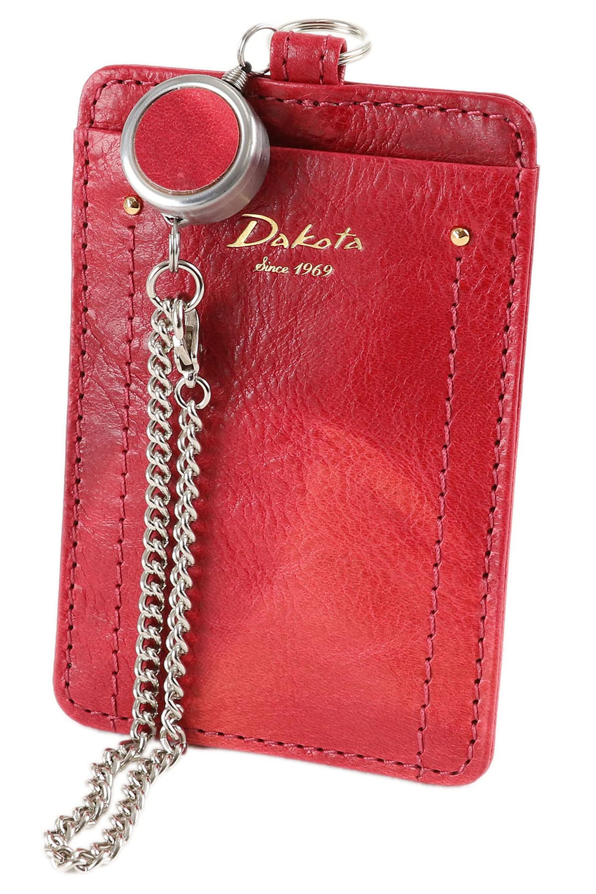 

Pass Case with Reel Genuine Leather Pink [Dakota] Women s DA-30685-32 рожевий