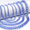 3/4/6/8/10mm Faceted Crystal Beads Transparent Blue Glass Loose Spacer Bead For Jewelry Making DIY Necklace Bracelet Accessories