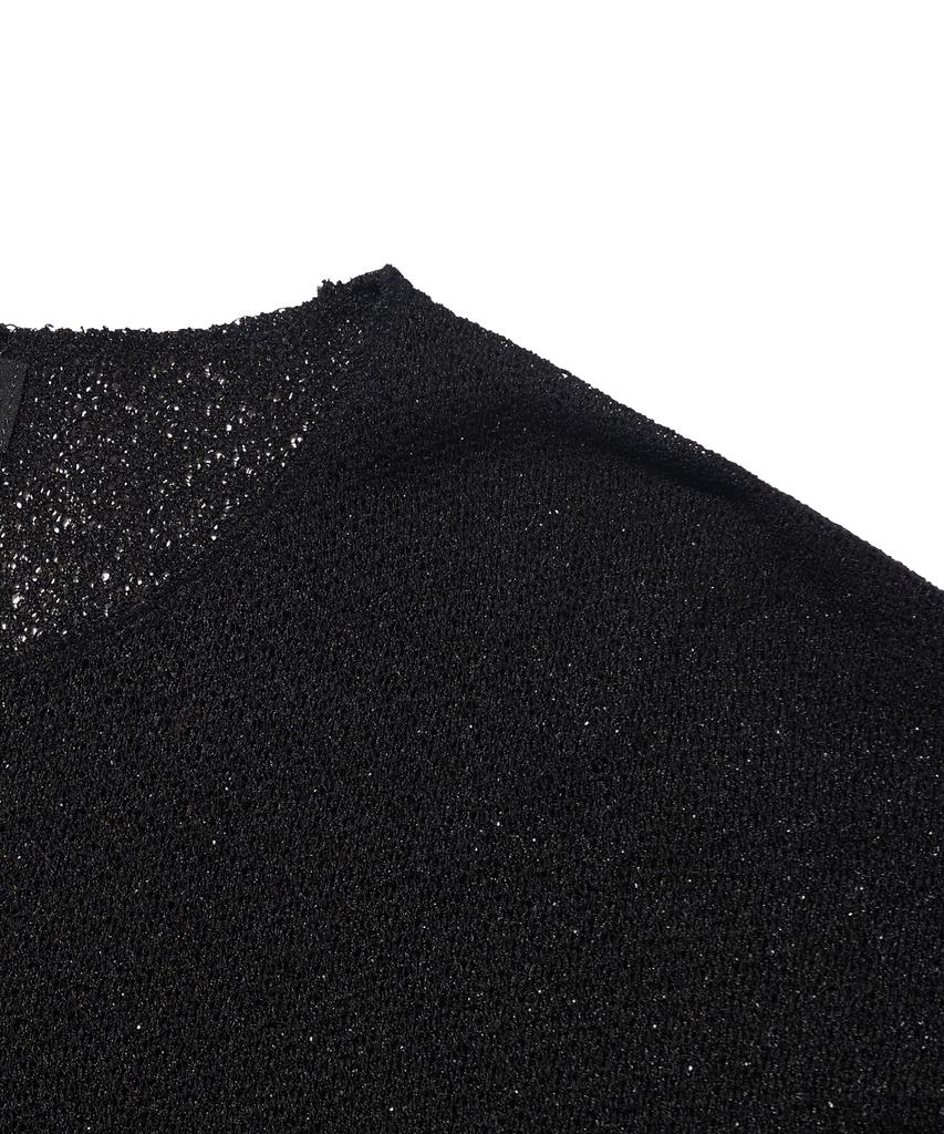 ANALOG MOOD First Linen Long Sleeve Knit (Black)