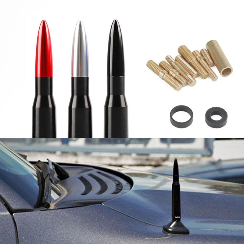 5.5'' Black Bullet Short Antenna 50 CAL For 2005-2018 Dodge Ram 1500 2500 3500