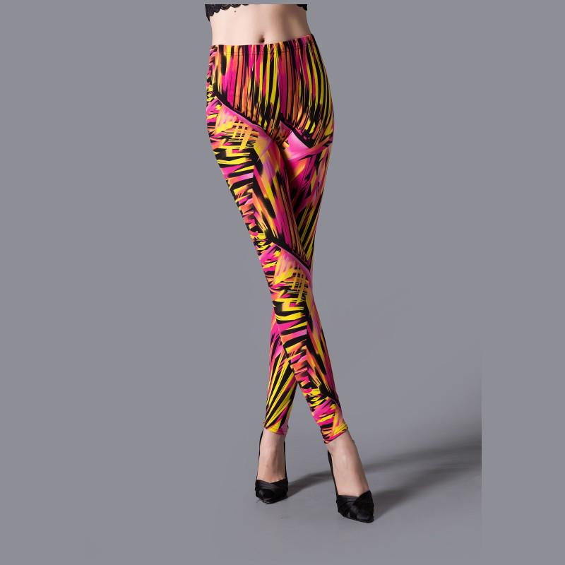 Dámské legíny s kresleným potiskem, s vysokým pasem, slim střihu – Plus size, trendy, elastické, ideální na jaro a podzim.