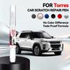 Pro KGM SsangYong Torres Opravná tužka na lak Touch Up Odstraňovač škrábanců DIY Autopříslušenství Modrozelená Grand White Šedá Space Black