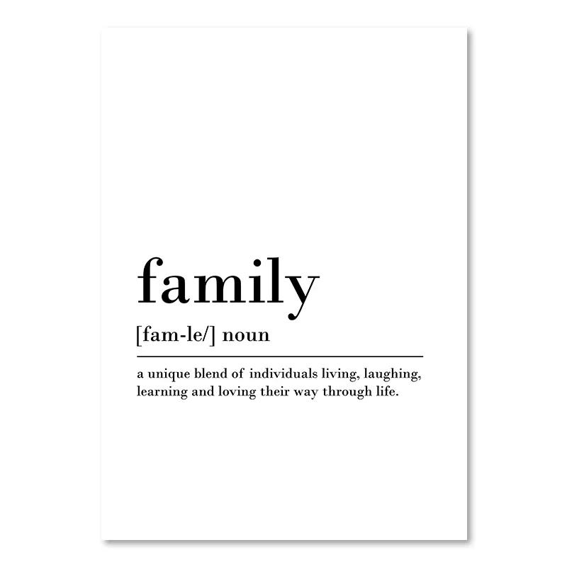 Black White Life Quote Canvas Painting Scandinavian Style Love Poster and Print Nordic Wall Pictures for Living Room Home Decor