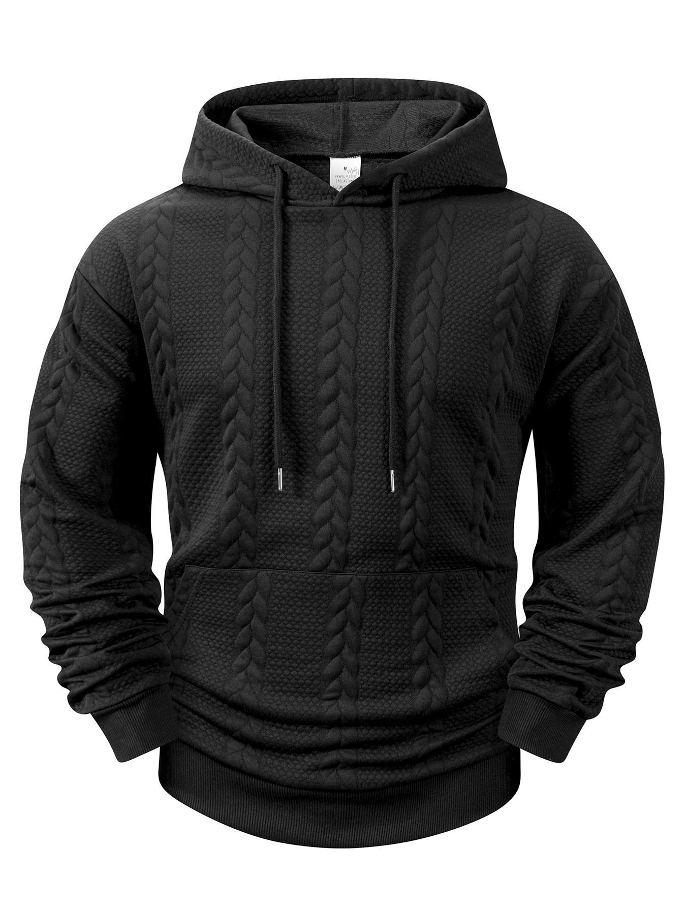 

Men s Casual Hooded Basic Lightweight Knitted Pullover Shirts Autumn Warm Streetwear Outdoor Jogger Coats Streetwear 3XL