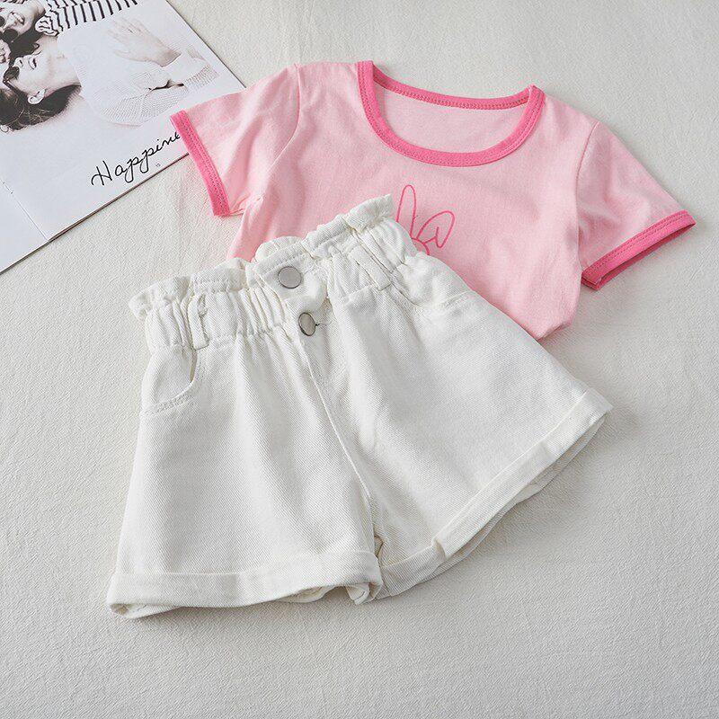 Korean Style Kids Girls Jeans Shorts Children Short Summer Clothing Soft Fashion Denim Clothes Baby Girl