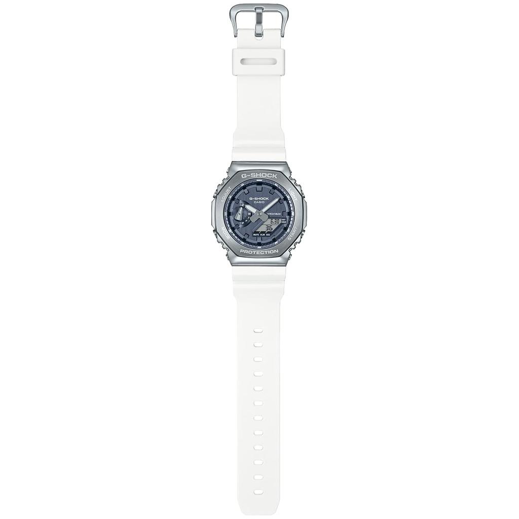 Мужские часы Casio G-Shock GM-2100WS-7AJF, Белый / Серебристый