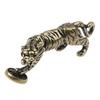 Brass Tiger Statue Ornament Chinese Zodiac Tiger Office Desk Decoration Pendant