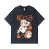 275 GSM Washed T-shirts 100% Cotton Himouto Umaru chan V1 Print Unisex Heavy Cotton T Shirt