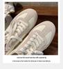 Women's Retro Colorblock German Trainers 2025, Versatile Inner Heightening Round Toe Lace-up Casual Sports Shoes, Forrest Gump Style.