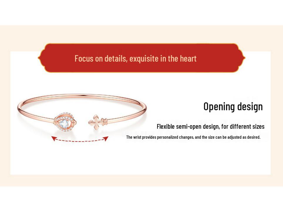 S925 Silver Love Heart Ferris Wheel Bracelet: Elegant, Fashion-Forward & Versatile for Women