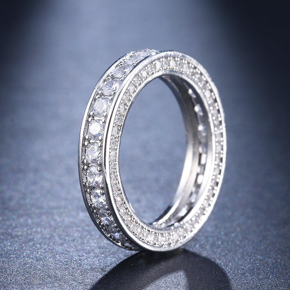 

Korean-Style Zircon Star Ring for Women - Versatile, Elegant & Fashionable Size 5 платиновий/білий
