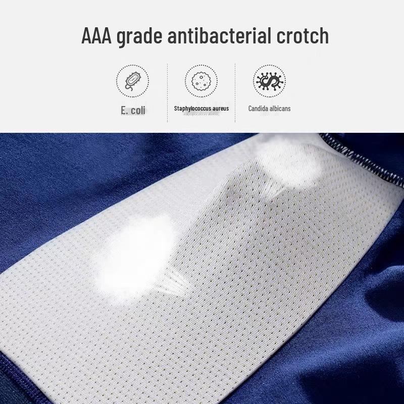 Men's Plus Size Pure Cotton Antibacterial Boxer Briefs - Loose, Breathable, Mid-Waist, Four Corners