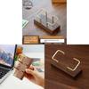 Walnut Wood Brass Card Case With Elegant Finish For Business Professionals And Gift Giving