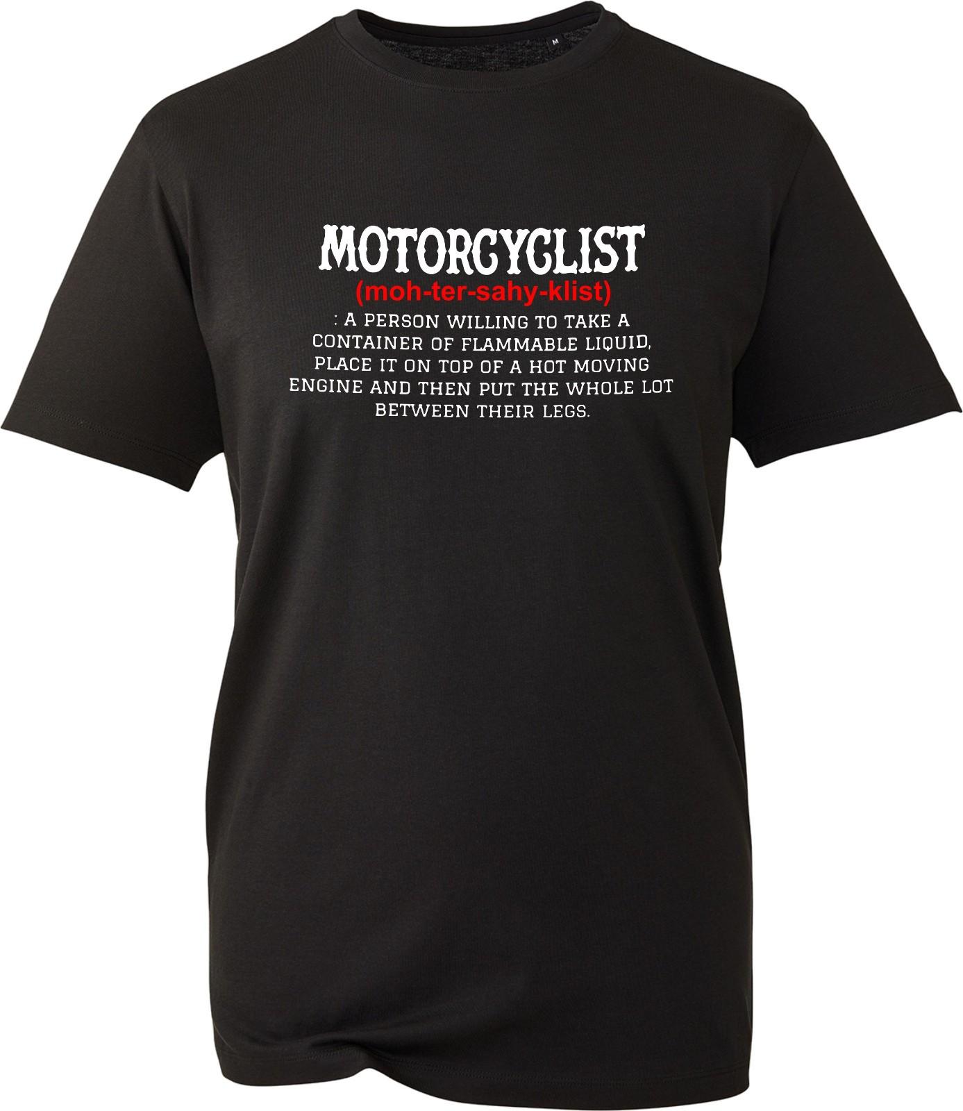MotorCyclist Dictionary Definition Funny Biker Gift Idea Motorbike Lover T-Shirt XXXL