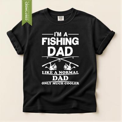 Dad Fishing Shirt, Fisherman Gift for Fathers, Comfort Colors® Funny Angler Papa Tee