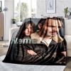 Custom Name Daryl and Rick Theme Printed Blanket - Perfect for Couch, Bed, Travel & Outdoor Use | Machine Washable, Cozy & Durable.