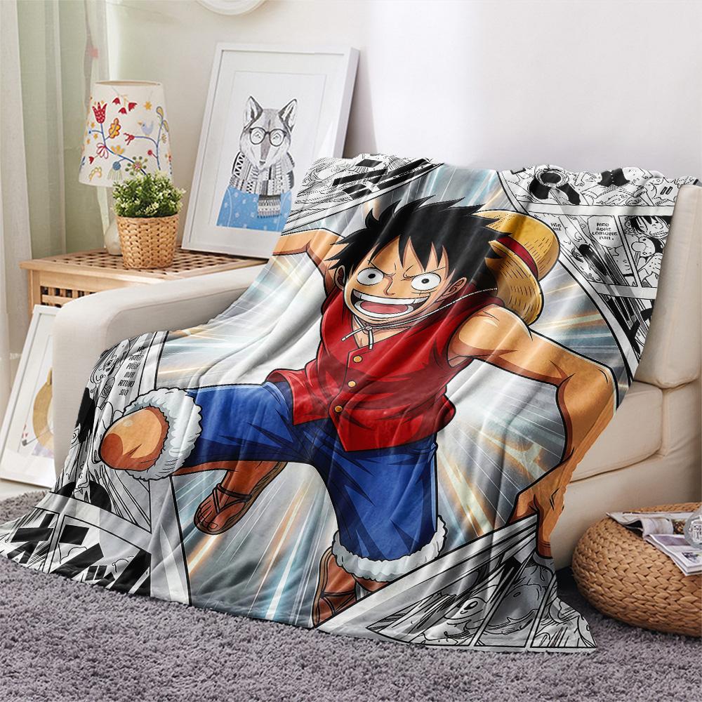 One Piece Roronoa Zoro Flannel Blanket, High Quality Comfortable for All Seasons, Home Decor, Warmth and Comfort