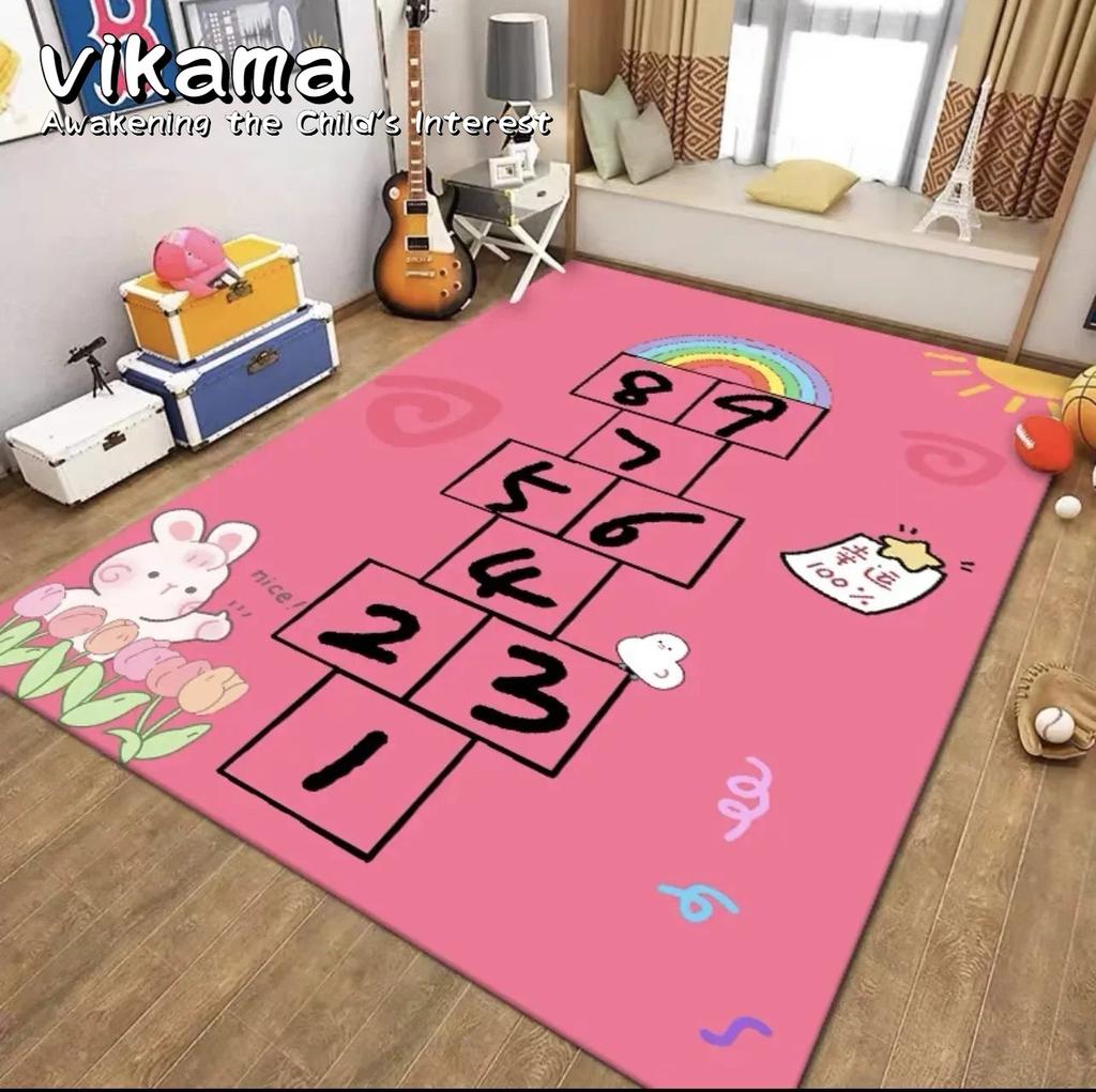 Children's Game Mat Kindergarten Game Floor Carpet Non-slip Cartoon Traffic Parking Hopscotch Learning Carpet