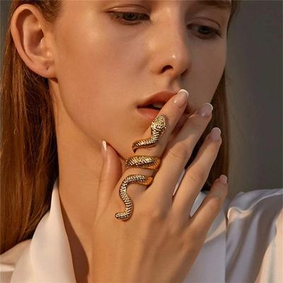 Punk Style Retro Snake Ring Alloy Rings For Women Rings Fashion Jewelry Gift XYZ