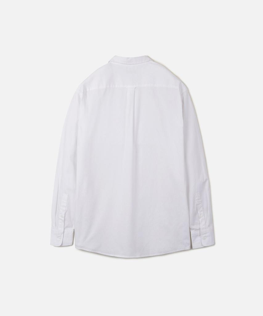 247Silijeu Compact Stretch Oxford Shirt White