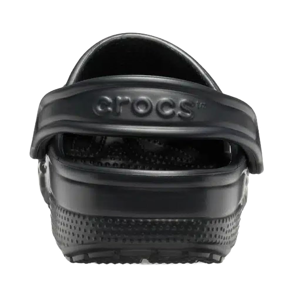 Crocs Classic Clog Sandals, Flat, Sporty, Black 10001-001 (Black/Size 29.0/Men's) [Parallel Import]