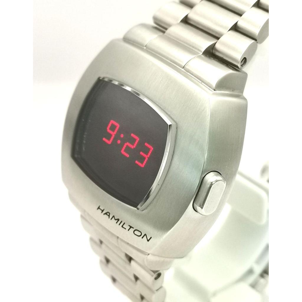 Used Superb condition HAMILTON Hamilton H524140 PSR Pulsar Red Digital Watch with Box and Warranty