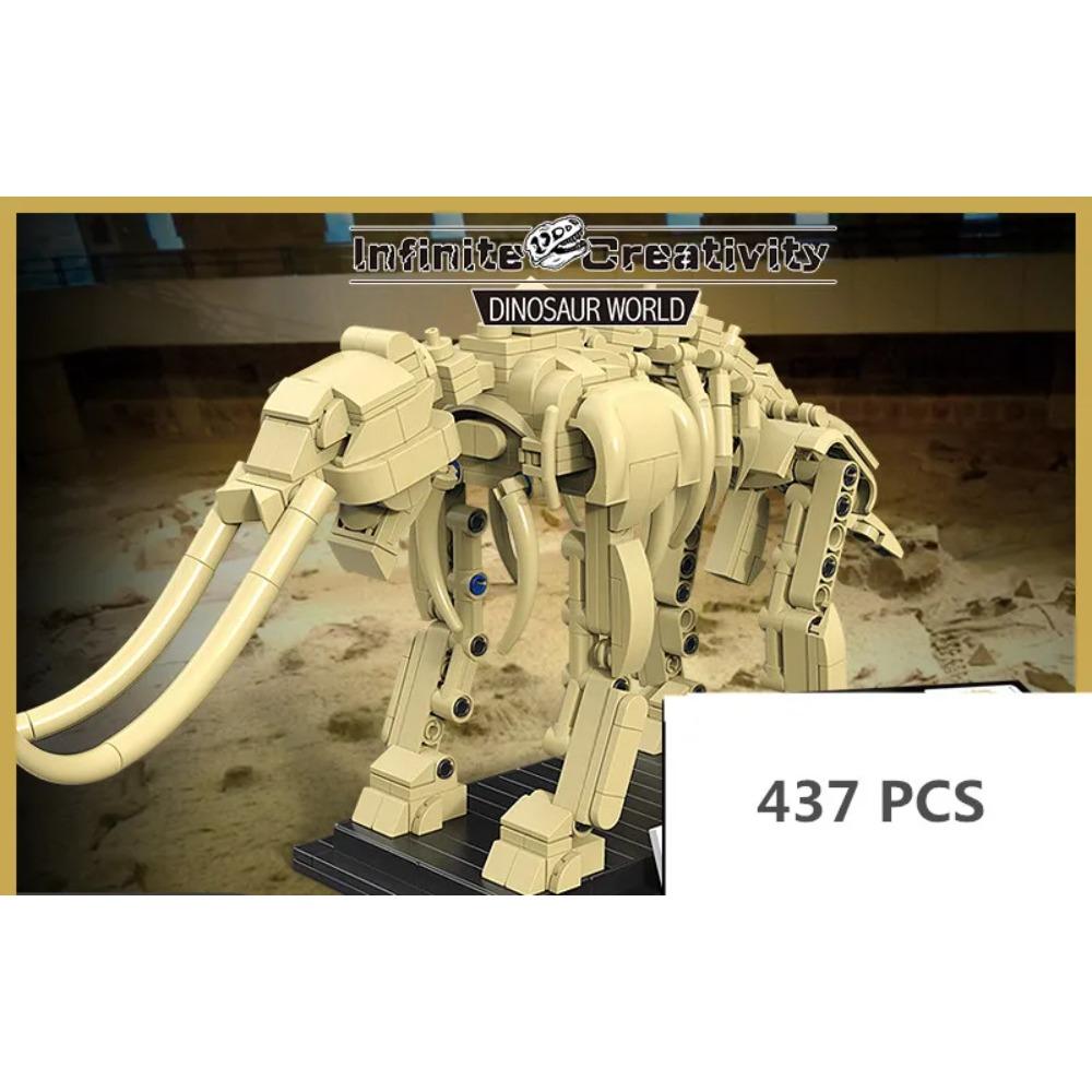 Dinosaur Skeleton Fossils Building Blocks Jurassic Park World Tyrannosaurus Rex Model Bricks Toys For Children Boy Gifts