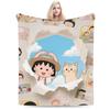 Comfortable chibi maruko chan Japan Anime Blanket Accessories Bedding Decorative  Throw Blanket Warm Velvet for Travel