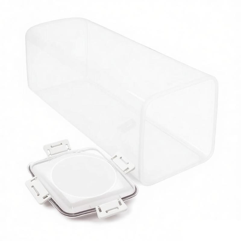 

Bread Loaf Container Clear Airtight Bread Box With Lid Sandwich Bread Holder For Homemade Bread Tall Bread Saver For Kitchen No drawers білий
